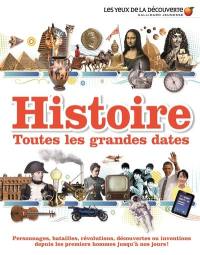 Histoire, toutes les grandes dates : personnages, batailles, révolutions, découvertes ou inventions depuis les premiers hommes jusqu'à nos jours !