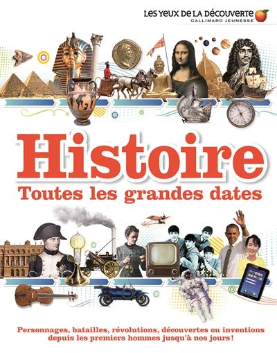 Histoire, toutes les grandes dates : personnages, batailles, révolutions, découvertes ou inventions depuis les premiers hommes jusqu'à nos jours !