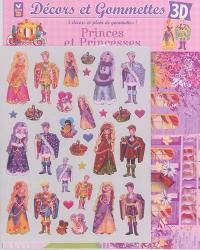 Décors et gommettes 3D : princes et princesses