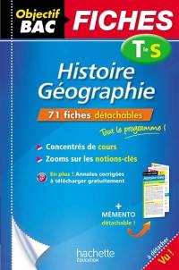 Histoire géographie : terminale S : 71 fiches détachables