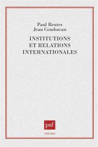 Institutions et relations internationales