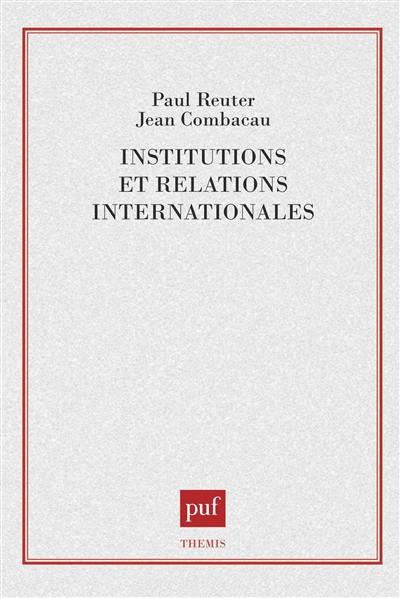 Institutions et relations internationales