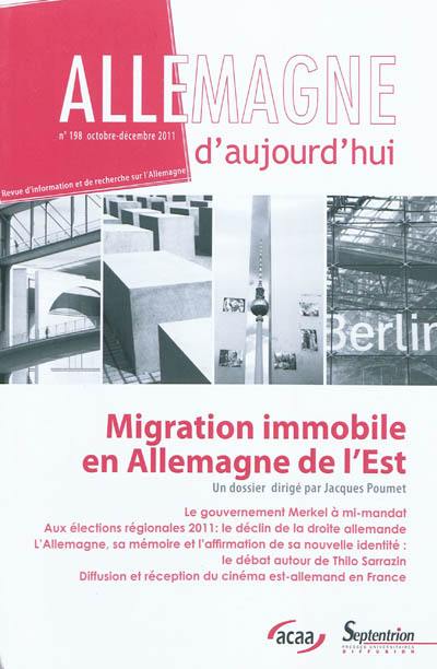 Allemagne d'aujourd'hui, n° 198. Migration immobile en Allemagne de l'Est