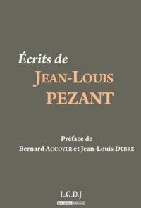 Ecrits de Jean-Louis Pezant