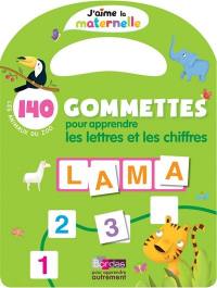 Les animaux du zoo : 140 gommettes pour apprendre les lettres et les chiffres
