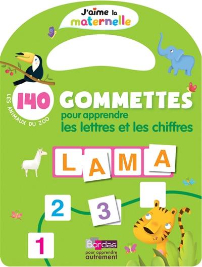 Les animaux du zoo : 140 gommettes pour apprendre les lettres et les chiffres