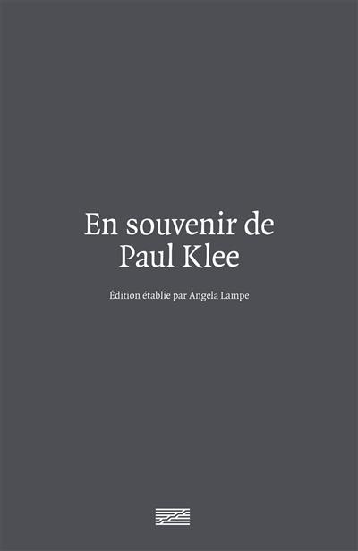 En souvenir de Paul Klee