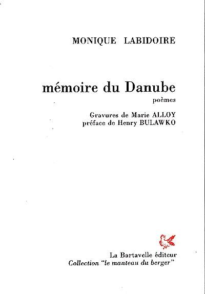 Mémoire du Danube : poèmes
