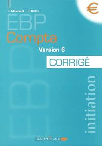Comptabilité 2001, version 6, corrigé : EBP