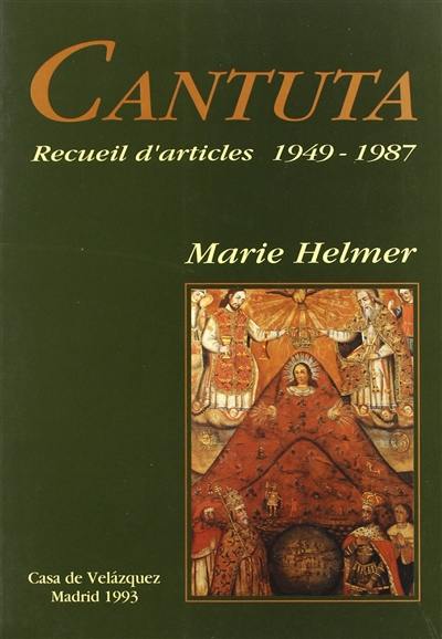 Cantuta : recueil d'articles parus entre 1949 et 1987