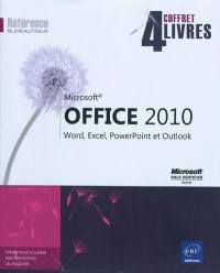 Microsoft Office 2010, coffret de 4 livres : Word, Excel, PowerPoint et Outlook