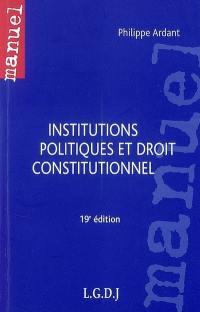 Institutions politiques et droit constitutionnel