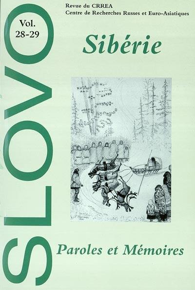 Slovo, n° 28-29. Sibérie : paroles et mémoires
