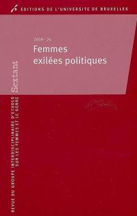 Sextant, n° 26. Femmes exilées politiques : exhumer leur histoire