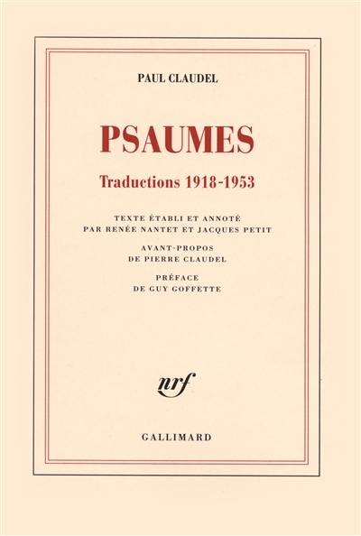 Psaumes : traductions 1918-1953