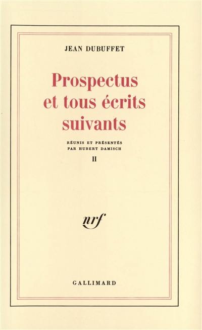Prospectus et tous écrits suivants. Vol. 2