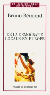 De la démocratie locale en Europe