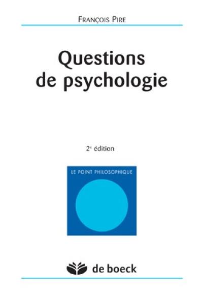 Questions de psychologie
