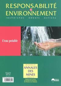 Responsabilité et environnement, n° 63. L'eau potable