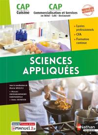 Sciences appliquées CAP cuisine, CAP commercialisation et services en hôtel, café, restaurant
