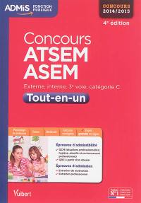 Concours ATSEM, ASEM 2014-2015 : externe, interne, 3e voie, catégorie C : tout-en-un