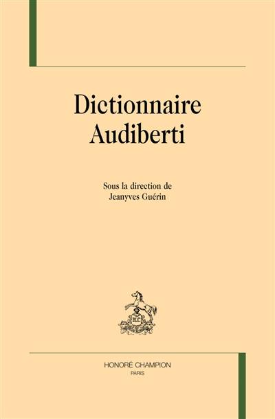 Dictionnaire Audiberti
