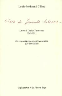 Chère et géniale libraire : lettres à Denise Thomassen (1949-1951)