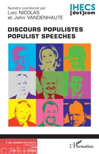 Les cahiers Protagoras, n° 9. Discours populistes. Populist speeches