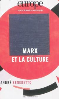 Europe, n° 988-989. Marx et la culture