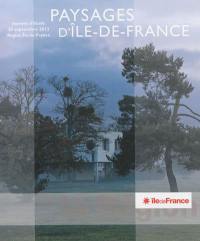 Paysages d'Ile-de-France : actes de la journée d'étude, 20 septembre 2012