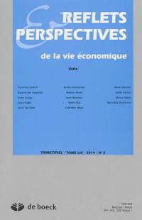 Reflets et perspectives de la vie économique, n° 2 (2014)