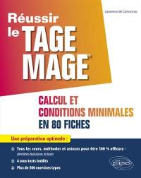 Réussir le Tage Mage : calcul et conditions minimales en 80 fiches