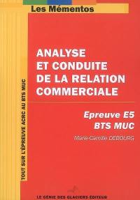 Analyse et conduite de la relation commerciale, épreuve E5, BTS MUC : tout sur l'épreuve ACRC au BTS MUC