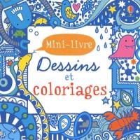 Dessins et coloriages : mini-livre : bleu