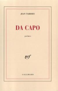 Da Capo : poèmes