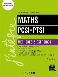 Maths PCSI, PTSI : méthodes & exercices : nouveaux programmes