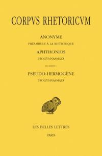 Corpus rhetoricum. Vol. 1