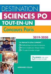 Destination Sciences Po : tout-en-un : concours Paris 2019-2020