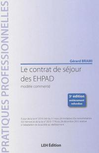 Le contrat de séjour des EHPAD : modèle commenté