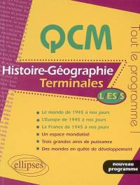 QCM histoire-géographie terminales L, ES, S (nouveau programme) : tout le programme !