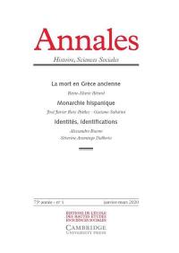 Annales, n° 1 (2020). La mort en Grèce ancienne