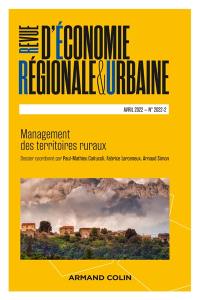 Revue d'économie régionale et urbaine, n° 2 (2022). Management des territoires ruraux