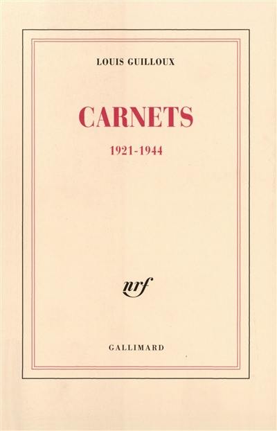 Carnets : 1921-1944