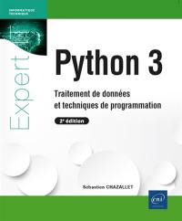 Python 3 : traitement de données et techniques de programmation
