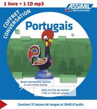 Coffret conversation portugais : 1 livre + 1 CD MP3