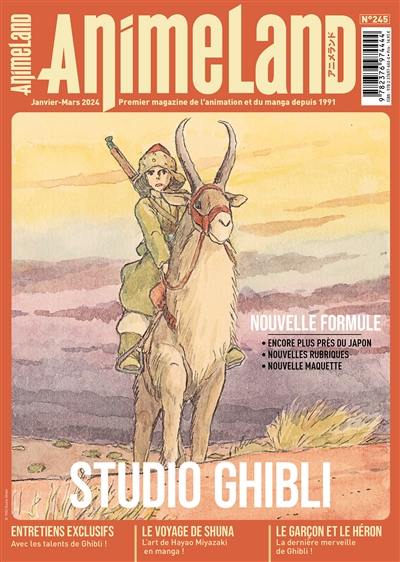 Anime land : le magazine français de l'animation, n° 245. Studio Ghibli