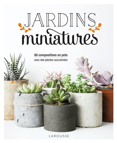 Jardins miniatures : 80 compositions en pots avec des plantes succulentes