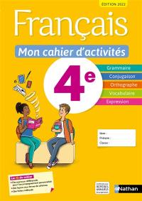 Français 4e : mon cahier d'activités