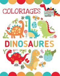 Coloriages dinosaures : avec des autocollants