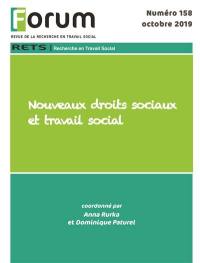 Forum, n° 158. Nouveaux droits sociaux et travail social